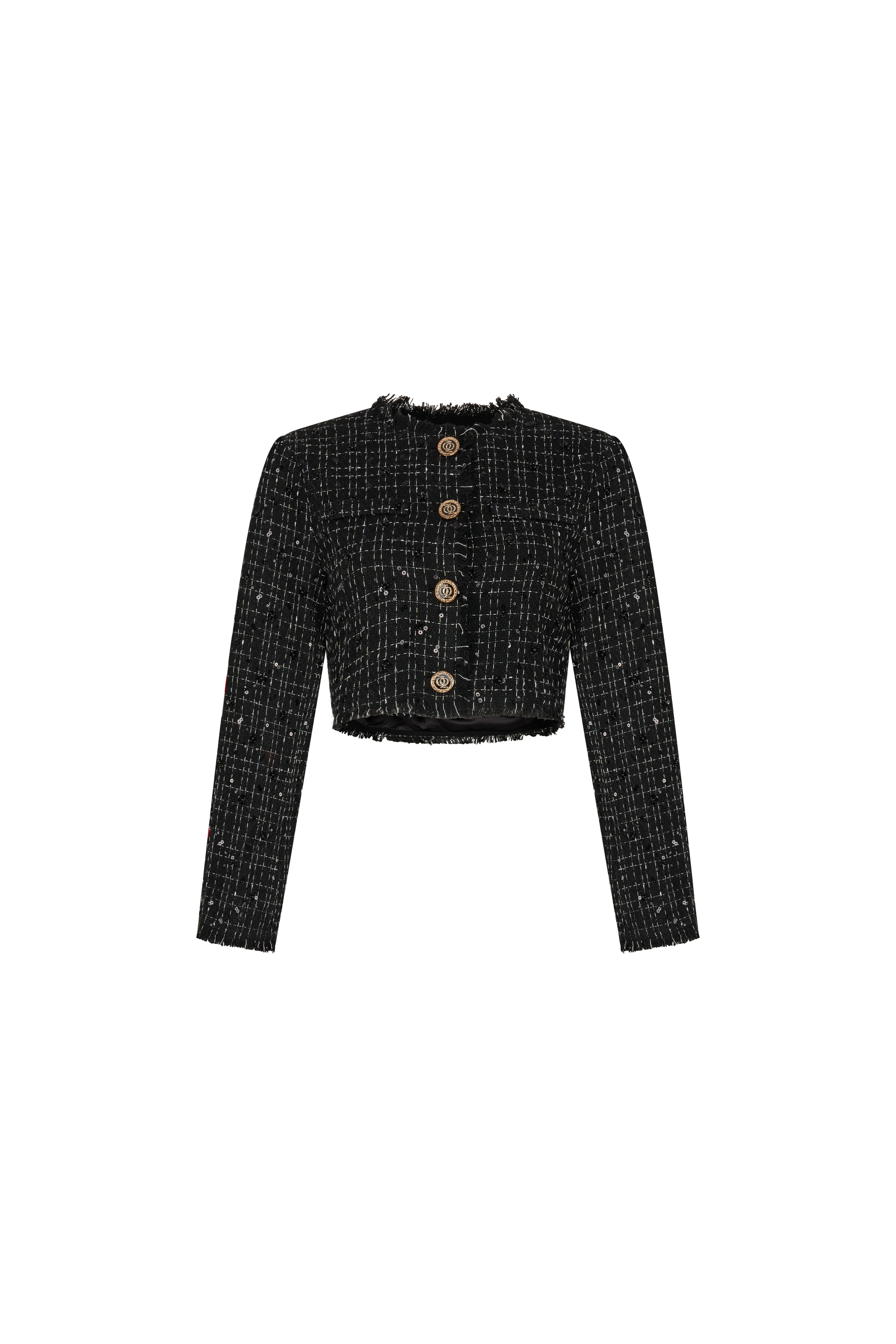 ASAP Tweed Jacket Black
