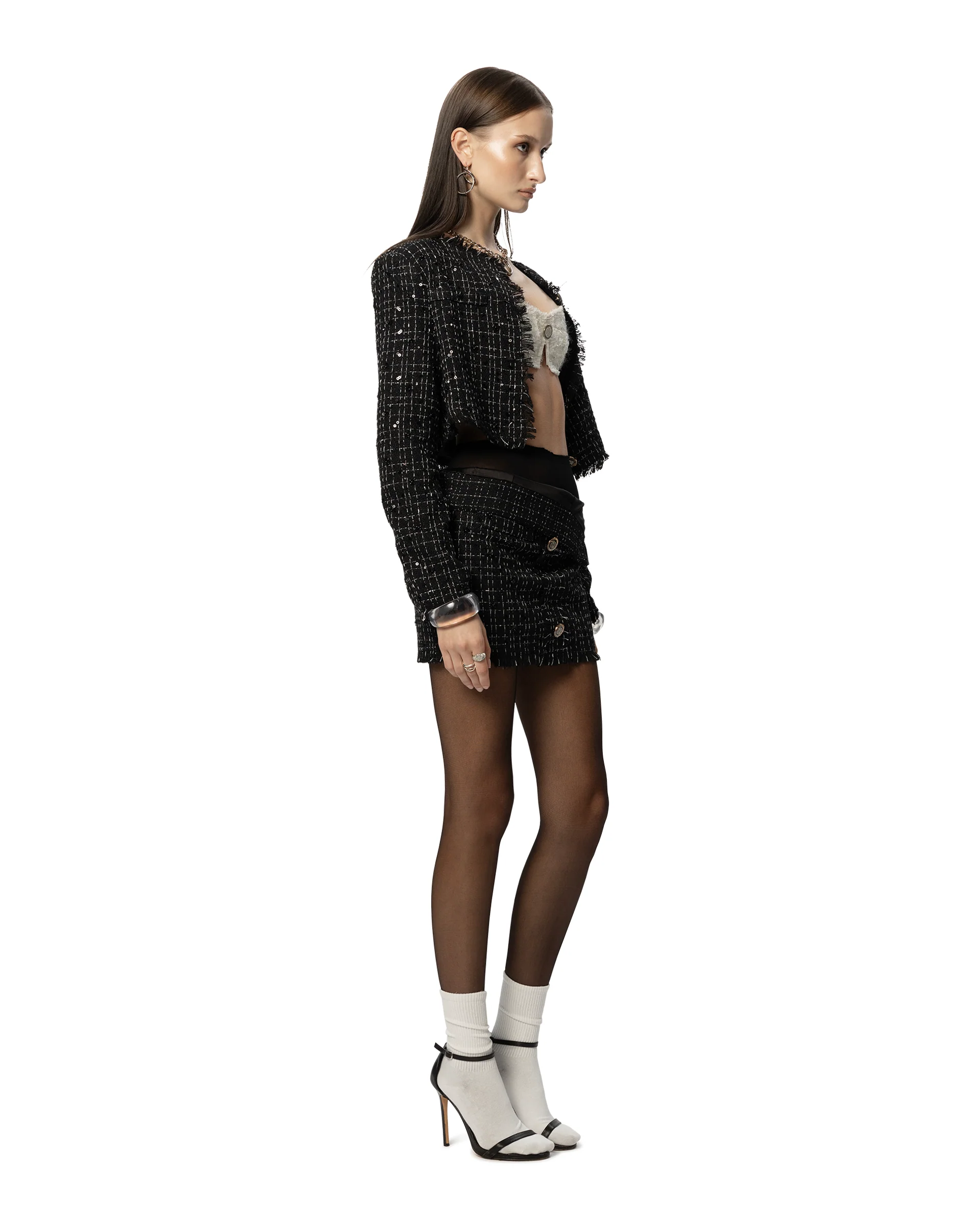 ASAP Tweed Jacket Black - Image 17