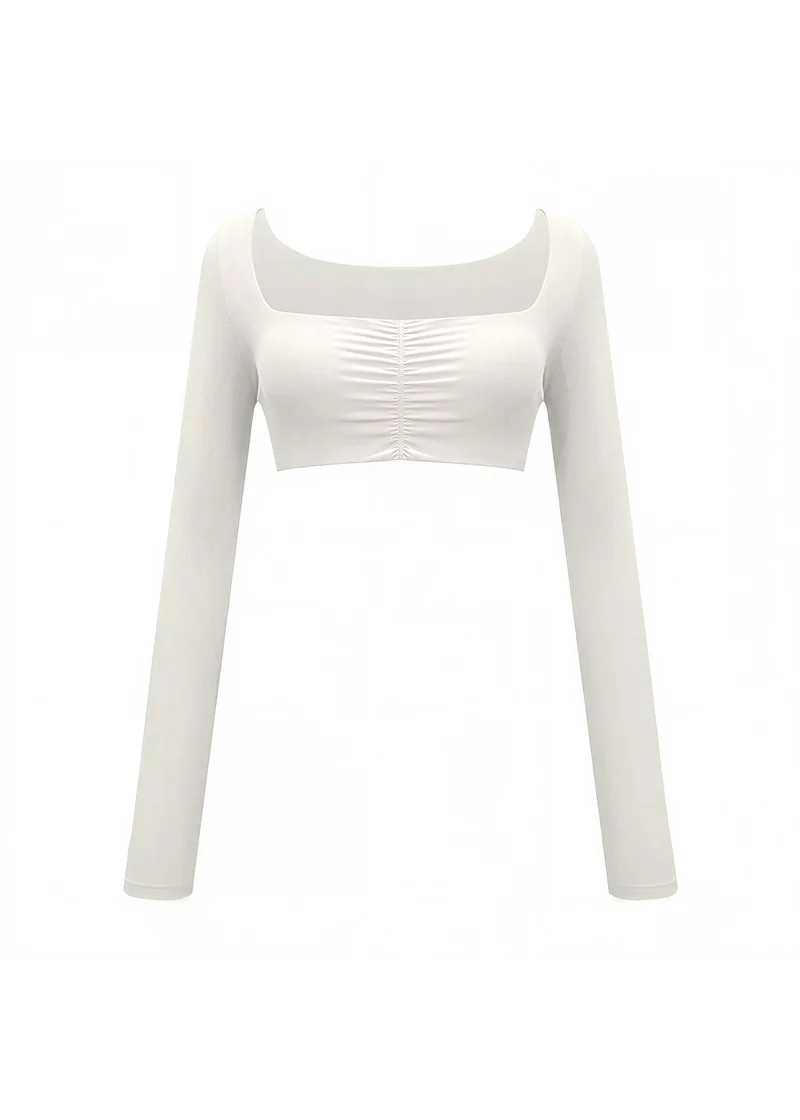 Second Skin Studio Long Sleeve Top Ivory