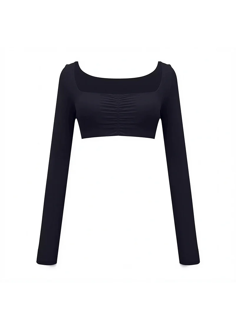 Second Skin Studio Long Sleeve Top Onyx